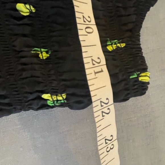 A New Day Black Dress with Lemon Floral Pattern - Picture 7 of 8